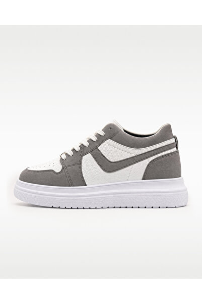 level step icon gri +10CM boy uzatan ayakkabı