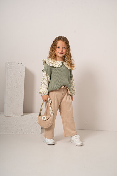 JNF kids طقم ملابس للفتيات الصغيرات مع حقيبة هدية