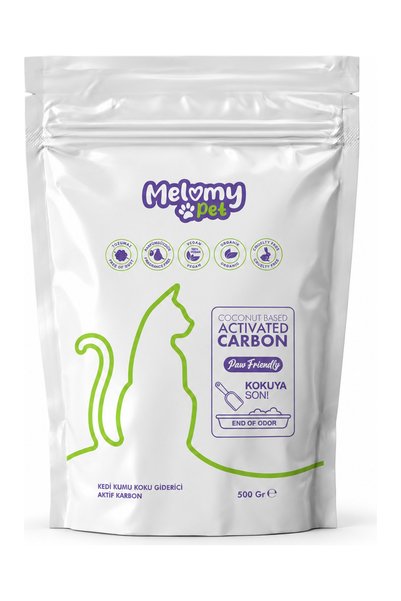 Melomy Kedi Kumu Koku Azaltmaya Yardımcı Aktif Karbon - 500 gr