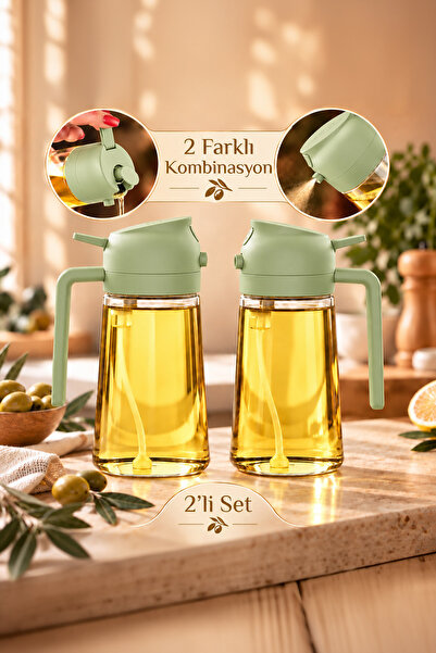 Porsima ALK-1900 2li Cam Sprey-Fısfıs Yağdanlık Limon Sirke Sos Airfryer Püsk...