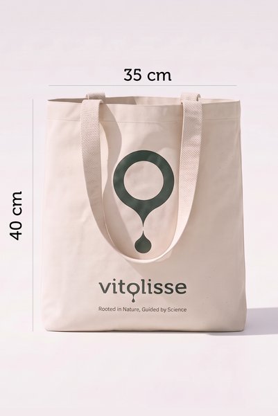 Vitolisse Cloth Bag 35X40Cm - 100% Cotton Eco-Friendly Material Daily Use