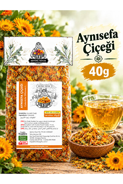 Organik Teyze Sevinç Teyze Aynısefa Çiçeği 40g - Portakal Nergisi, Calendula ...