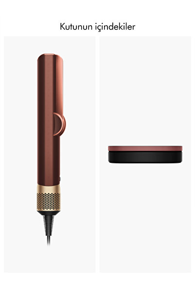 DYSON Airstrait™ saç kurutma ve düzleştirici (Plum Copper)