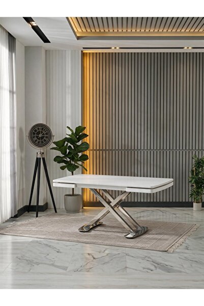JoyMassa VENOXA X MASA 70X110 / 70X160 (BEYAZ/NİKEL)