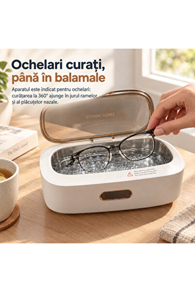 LUDORA Aparat de curatare cu ultrasunete LUDORA®, inox, 45kHz, 4 moduri de curatare, sterilizare
