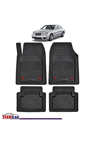 TEAMCAR Стелки за кола тип тава, съвместими с Mercedes-Benz E-Class W211 Seda...