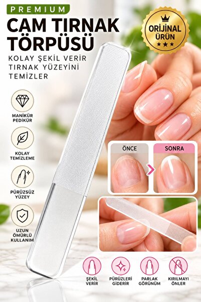 Nano Cam Tırnak Parlatıcı Ve Törpü Manikür Pedikür Cam Tırnak Törpüleme Aleti