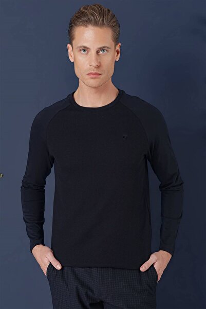 Efor TS 872 Slim Fit Lacivert Spor T-Shirt