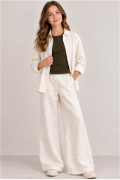 N.K. UNSEA N Kkids 3-Piece Cream-Colored Organic Set Cream