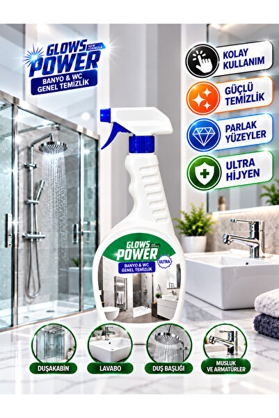 GLOWS POWER Banyo & Tuvalet Genel Temizlik 750 ml