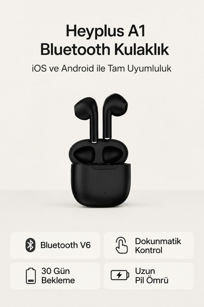 A1 Bluetooth Kulaklık , Bluetooth 5.4 Ios Android Uyumlu Kablosuz Kulaklık