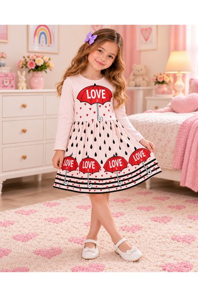Trg Combed Cotton Long Sleeve Dress