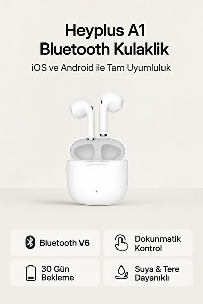 A1 Bluetooth Kulaklık , Bluetooth 5.4 Ios Android Uyumlu Kablosuz Kulaklık
