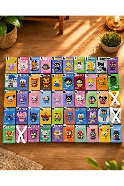 Genel Markalar 3D Yapı Blokları Piksel Karakter Figürü Mini Blok Oyun Seti – ...