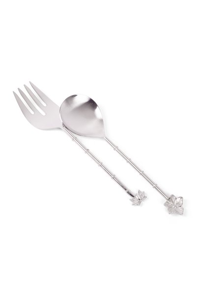Blends Salad Server Set of 2 pcs Stainless Steel Silver Color from Retila