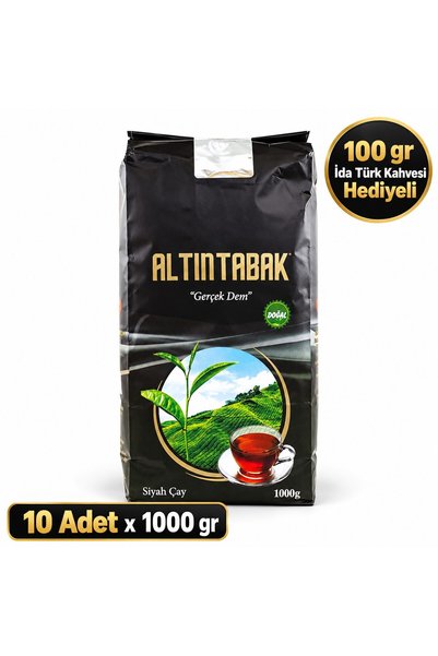 1 KOLİ ALTINTABAK GOLD ÇAY 1KG 10 Adet - 1000 GR Yoğun Demli, Aromatik Siyah Çay | Ekonomik Paket