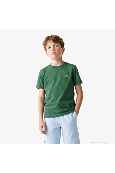 Lacoste Çocuk Bisiklet Yaka Yeşil T-Shirt