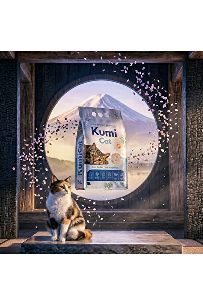 Eko-Premium Çok Güçlü Topaklanan Kedi Kumu - Sakura 5 LT