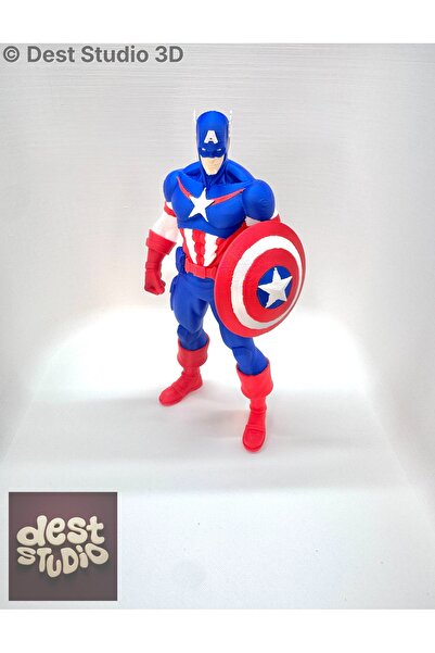 Dest Studio 3D Captain America Figür 18cm