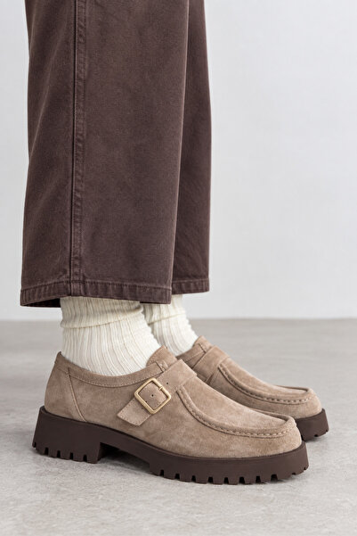 HVZ Exclusive Vizon Süet Ayakkabı Loafer Makosen Casual Ergonomik Rahat Yumuş...