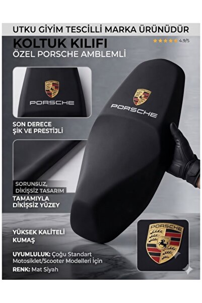 Utku Giyim 50CC-100CC-125CC UNİVERSAL SCOOTER UYUMLU LOGOLU MOTOSİKLET KOLTUK...