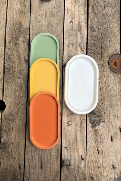 rufus concept Ellipse Shaped Tray Mold (95Mmx180Mmx17Mm) (Silicon) (1 Piece)