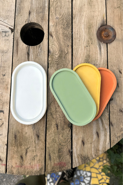rufus concept Ellipse Shaped Tray Mold (95Mmx180Mmx17Mm) (Silicon) (1 Piece)