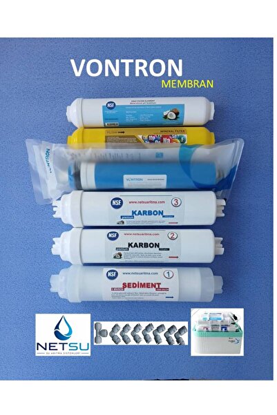 netsu arıtma -Vontron Membranlı, Su Arıtma Filtresi,Mineralli Tüm Kapalı Kasa...