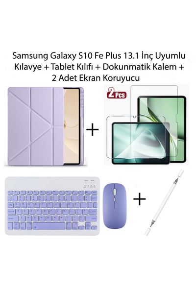Yesnıce Galaxy S10 FE Plus 13.1 İnç Uyumlu Standlı Kılıf Ve Dokunmatik Kalem ...