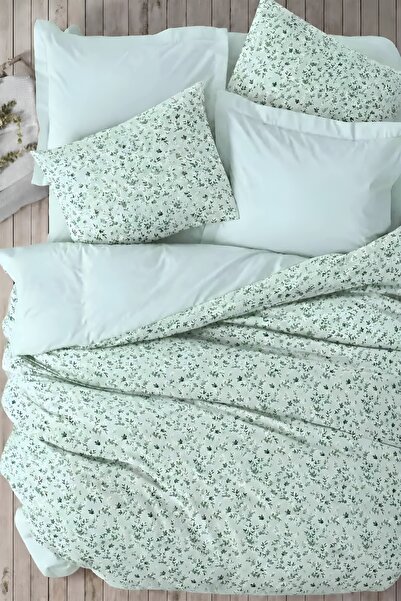 İQON Elastic Sheet Duvet Cover Set Single Size Spri̇ng Çağla