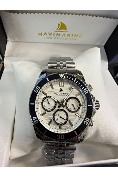 Navimarine Steel Case Cord Men's Wristwatch