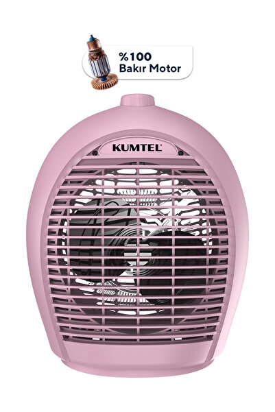 KUMTEL Fanlı Isıtıcı 2000 W LX-6331 Pembe