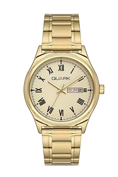 Quark Qm-v006g-9b Unisex Classic Roman Numeral Wristwatch