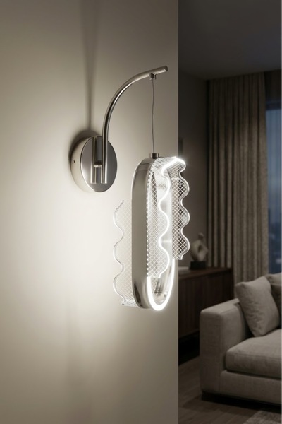 Cheap Lighting 3 Renk Modlu Krom Sahra Aplik Salon,Yatak Başlığı,Koridor,Mutf...