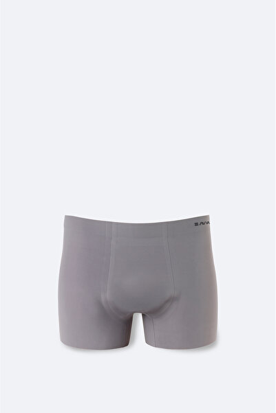 Avva Erkek Antrasit Dikişsiz Baskılı Soft Touch Elastan Boxer A62Y9516