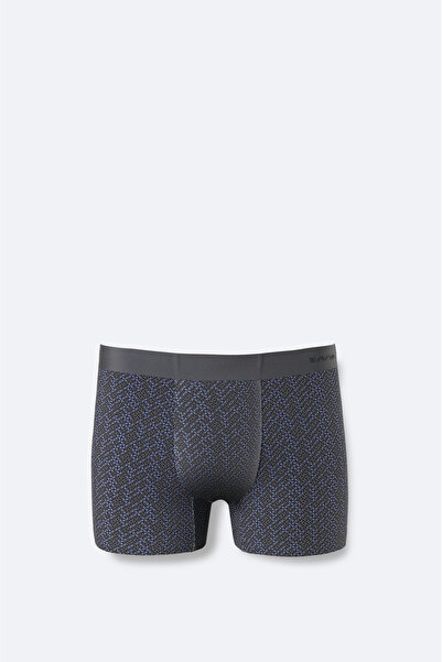 Avva Erkek Antrasit Dikişsiz Baskılı Soft Touch Elastan Boxer A62Y9514