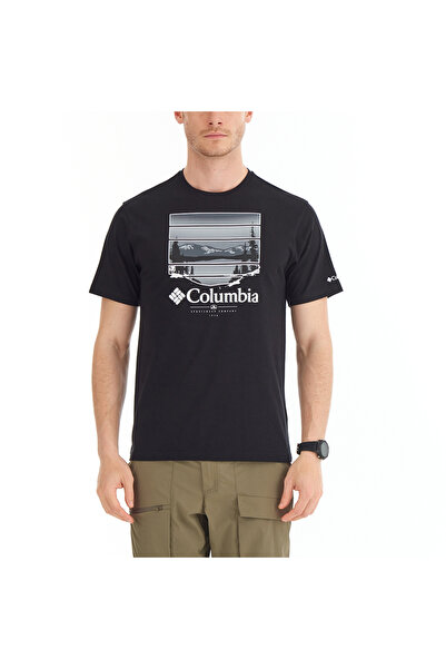 Columbia CS0304 CSC M COLORFUL VISTA SS TEE siyah