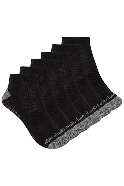 Columbia Athletic Fashion No-Show with Pique Footbed 6-Piece Men's Short Socks