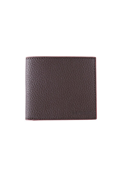 Barbour Grain Deri Billfold Cüzdan BR71 Dk.Brown