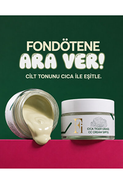 Qremfi Ton Eşitleyici Bariyer Güçlendirici Tiger Grass 15 Spf Cica CC Krem 30 ml