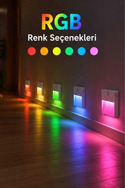 iThink Original Accessories HAREKET SENSÖRLÜ LED LAMBA TYPE-C ŞARJ İÇ MEKAN L...