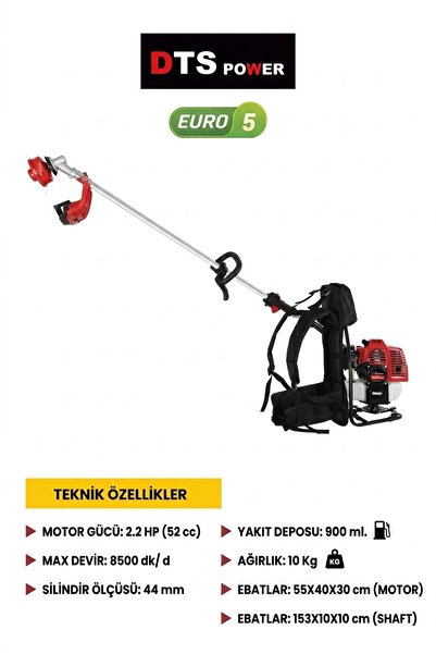 Datsu Dts Power 520B 2.2 HP Sırt Tip Motorlu Tırpan
