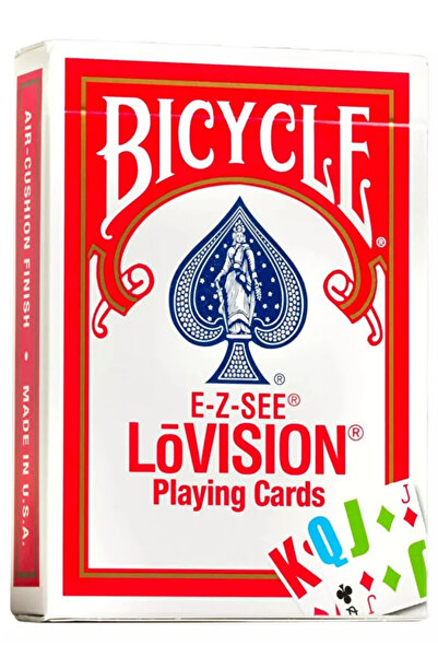 Bicycle Ez-See Lovision Jumbo Red Playing Cards
