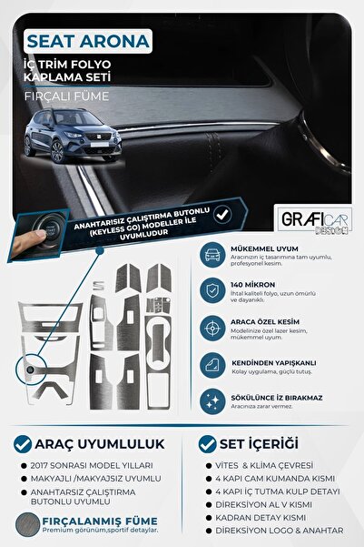 GRAFİCAR Seat Arona İç Trim Kaplama Set