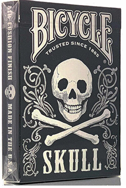 Bicycle Skull Metallic Silver Oyun Kartları – Gambler’s Warehouse