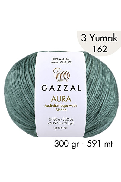Gazzal Aura 162 - 3 Yumak 300 Gr