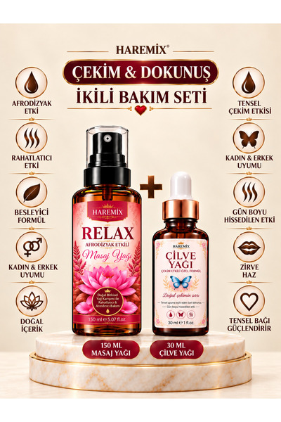 Afro Etkili Masaj Yağı 150 ml & Kokulu Cilve Tensel Çekim Yağı 30 ml 2'Lİ SET
