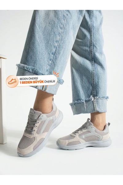 Wand Ice Color Breathable Fabric Nylon Sole Lace-Up Sneaker