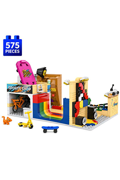 Minibric Set de Constructie cu Piese Tip Blocuri Construit 575 Piese SportsPa...