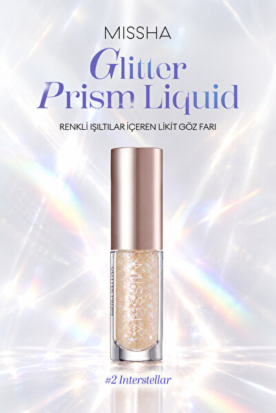 Missha Renkli Işıltılı Likit Göz Farı Glitter Prism Liquid Eyeshadow Topper (...